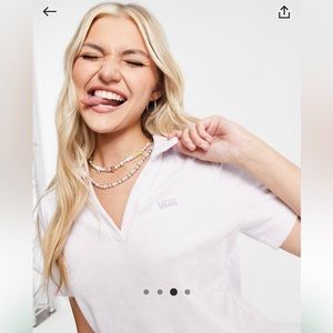 VANS polo dress Size Small Lilac color